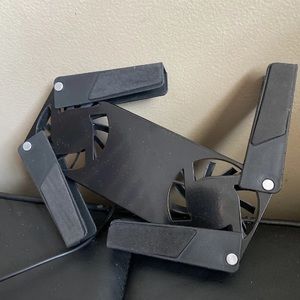 Black Foldable Mini notebook cooler pad
